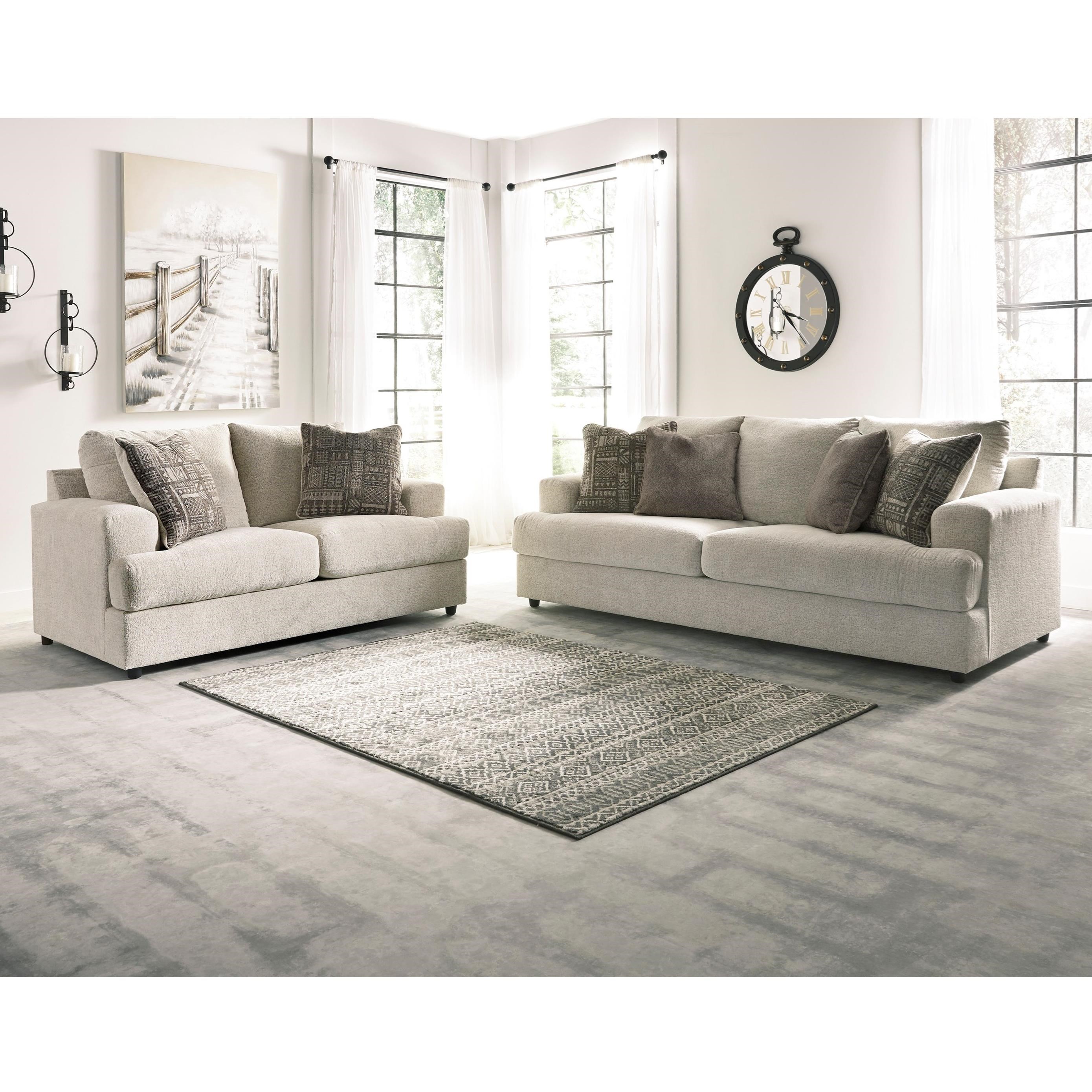 Signature design by ashley sale soletren chair and a half